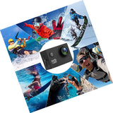 Action Camera, 12MP 1080P 2 Inch LCD Screen, Waterproof Sports Cam 120 Degree