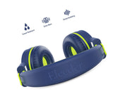 Elecder I37 Kids Headphones Children Girls Boys Teens Adults Foldable Adjustable On Ear Headsets 3.5mm Jack Compatible IPad Cellphones Computer MP3/4 Kindle Airplane School Tablet Navy
