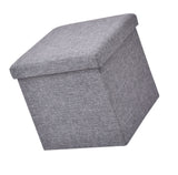 Folding Storage Square Footrest Ottoman
