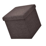 Folding Storage Square Footrest Ottoman
