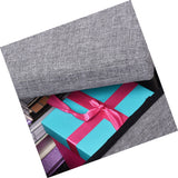 Folding Storage Square Footrest Ottoman