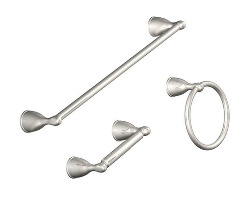 Glacier Bay Builders 3 Piece Bath Hardware Kit In Brushed Nickel