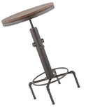 Hydra Industrial Bar Table In Metal And Wood