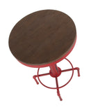 Hydra Industrial Bar Table In Metal And Wood