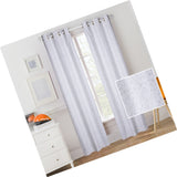 Mainstays Kids Grey And White Dinosaur Fossils Room Darkening Coordinating Window Curtain