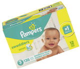 Pampers Swaddlers Diapers Size 3, 136 Count