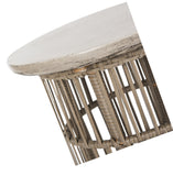 Safavieh Fane Dark Grey Modern Concrete Indoor/ Outdoor Side Table