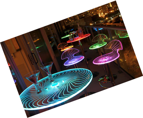 Spyra LED Light-Up Bar Table