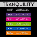 Tranquility Temperature Balancing Weighted Blanket with Washable Cover, 18 lbs