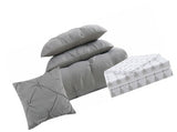 Truly Soft Arrow Pleated Grey Queen Bed In A Bag