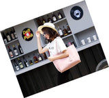 Women's Soft Leather Tote Shoulder Bag From Dreubea, Big Capacity Tassel Handbag Pink
