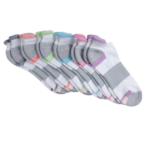 Womens Cool Comfort Sport Heel Shield Socks, 6 Pair
