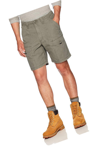 Wrangler Authentics Canvas Hiker Short, Earth Green, 36